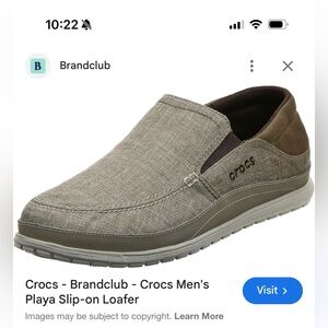 CROCS Men's Casual Slip-On Loafers - Tan